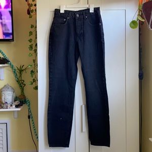 never worn black jeans with butt rip